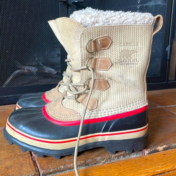 ❄️ Sorel Caribou Herringbone Winter Boot ♥️ - Picture 1 of 7